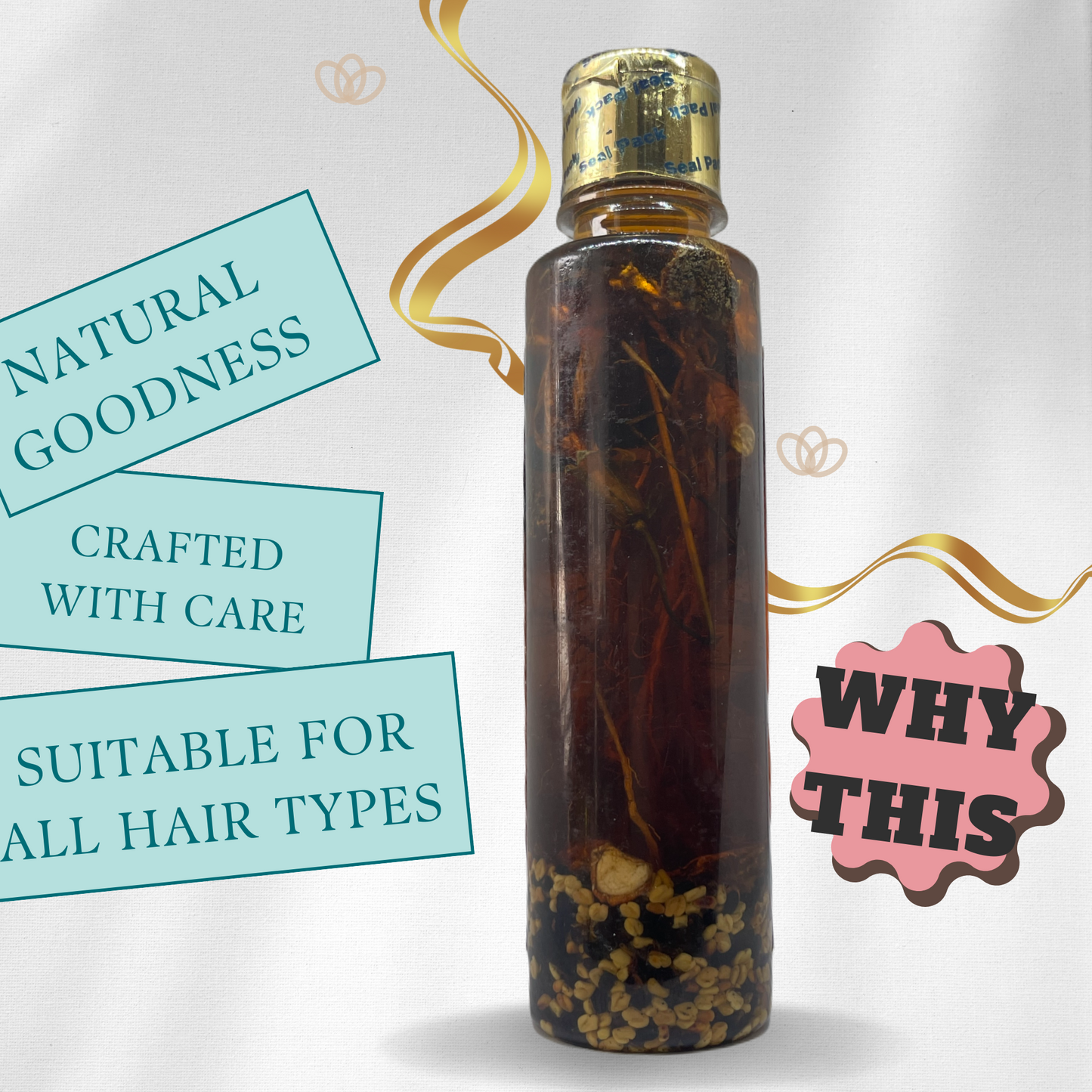 QYKKARE Herbal Hair growth oil pack of 2 (400 ml)