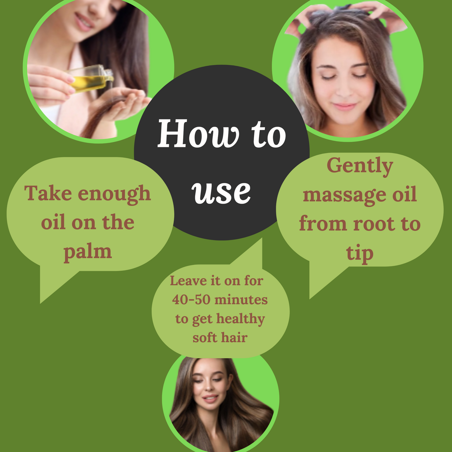 QYKKARE Herbal Hair growth oil pack of 2 (400 ml)
