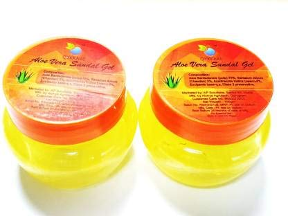 QYKKARE Aloe Vera Sandal Gel - 200gm (100gm X 2)