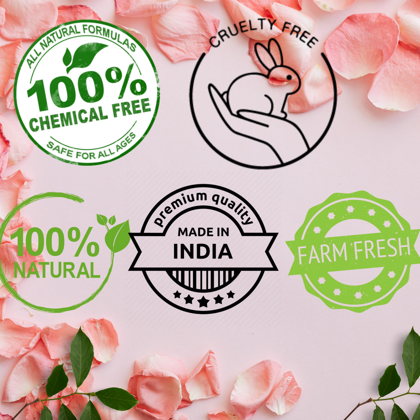 QYKKARE Premium Rose Powder (100 X 2) 200Gm