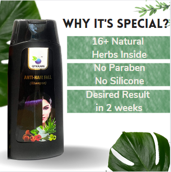 Qykkare Anti Hair Fall Shampoo ( 200 Gm X 3 ) = 600 Gm