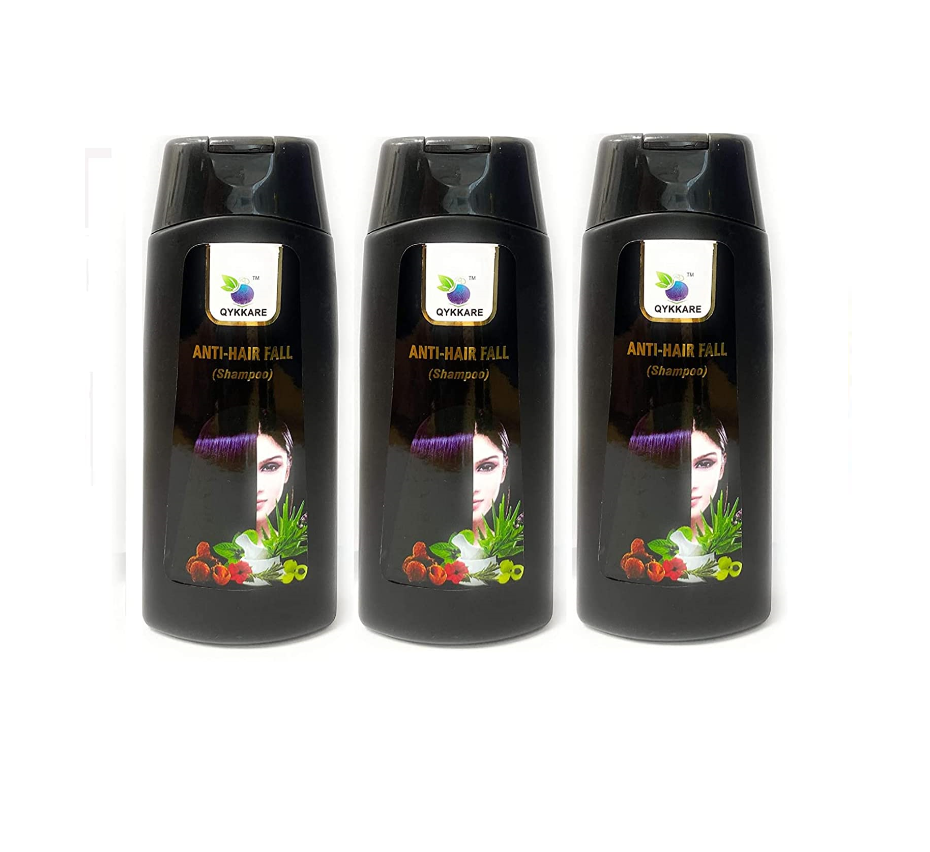 Qykkare Anti Hair Fall Shampoo ( 200 Gm X 3 ) = 600 Gm