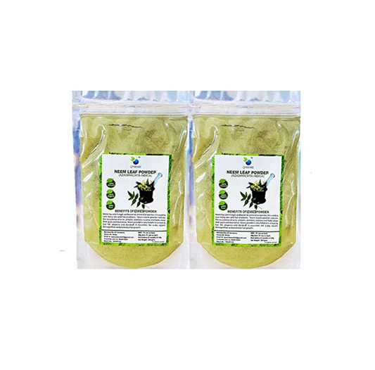 QYKKARE Premium Neem Leaf Powder (200gm =100gm X 2) 100% Pure & Natural