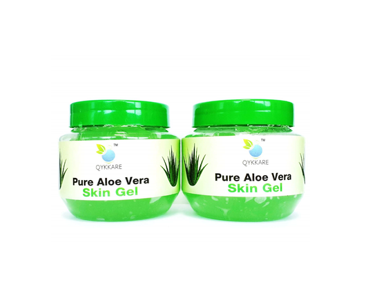 Qykkare Pure Aloe Vera Skin Gel (200gm X 2) 400gm